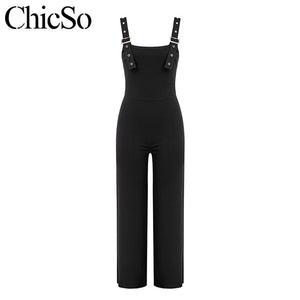 MissyChilli Black elegant skinny jumpsuit Women sexy fashion wide leg bodycon jumpsuit Autumn winter long romper overalls female